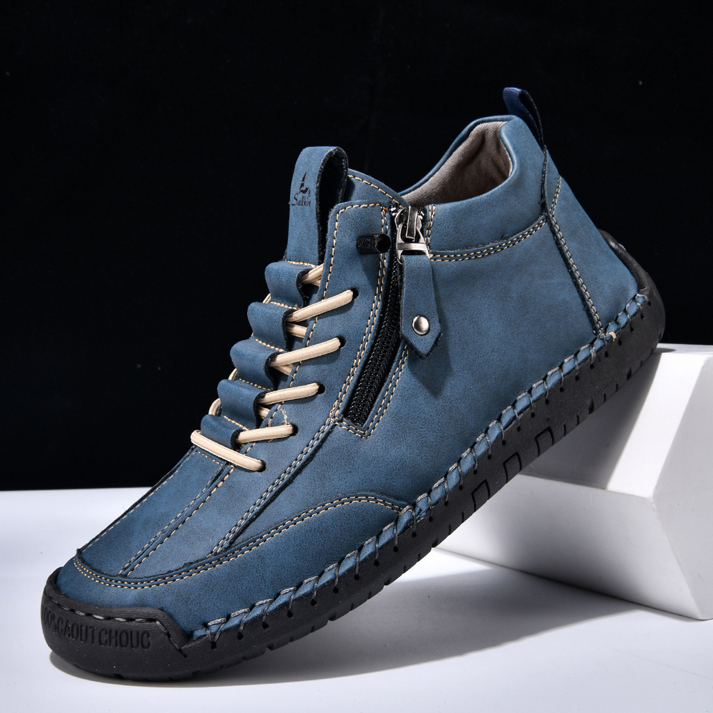 CHAUSSURES EN NABUK AVEC ZIP POUR HOMME