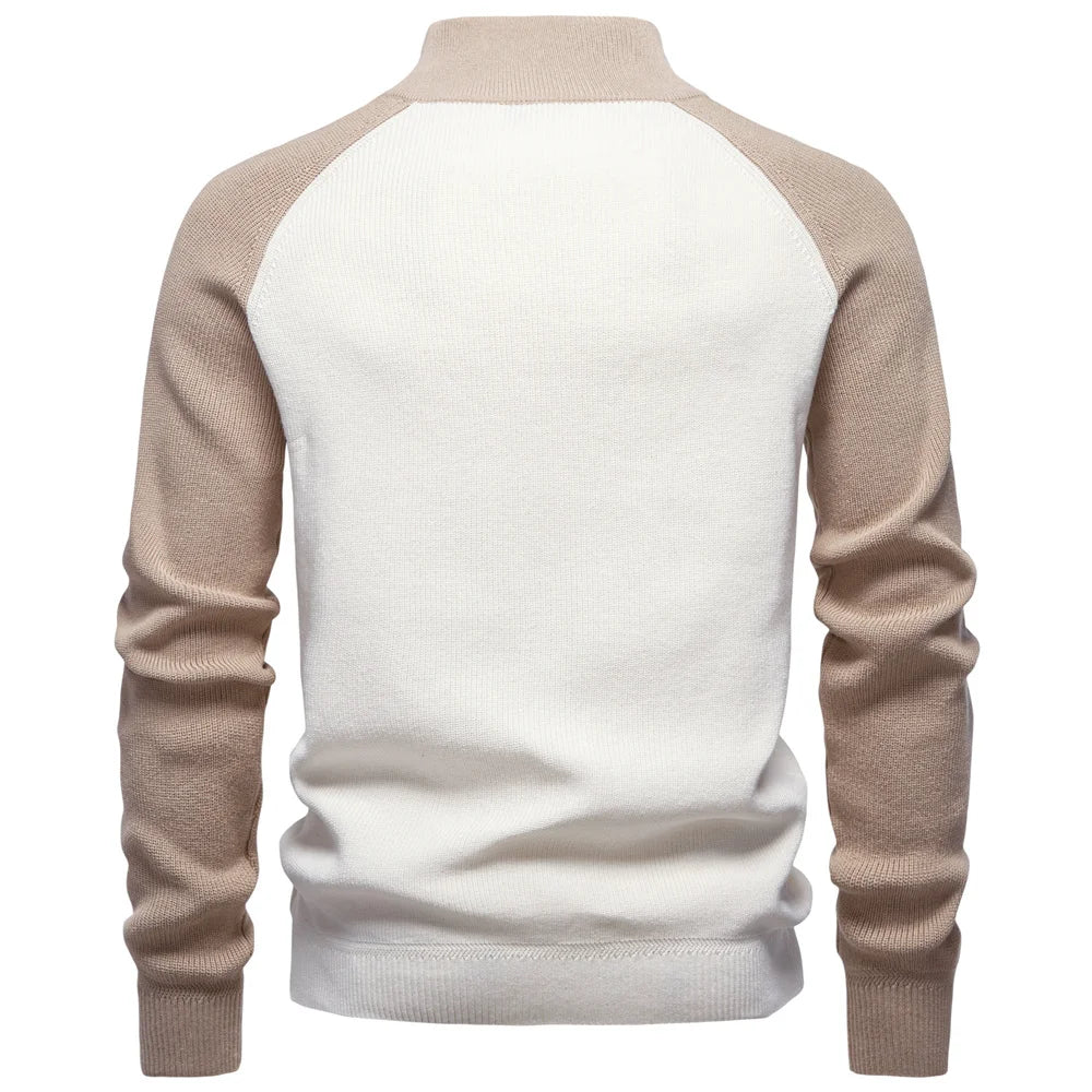 PULL À COL ZIPPÉ POUR HOMME